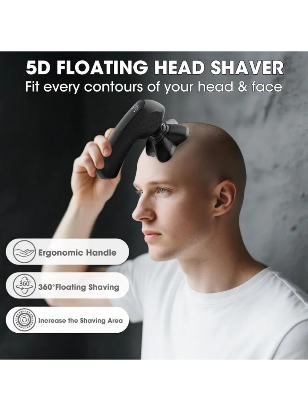 Men's Body Groomer & Ball Trimmer - Waterproof Electric Shaver for Smooth
